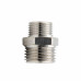 Ниппель переходной 1/2" х 3/8" , НР-НР, никелированный Alato
