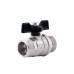 Кран шаровой 3/4", неполнопроходной, НР/НР, ручка бабочка