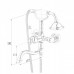 Cмеситель для ванны HANSEN H30077D Бронза Cмеситель для ванны HANSEN H30077D Бронза
