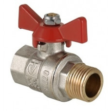 Кран шаровой Valtec Base 3/4" ВР/НР ручка-бабочка (арт. VT.218.N.05)