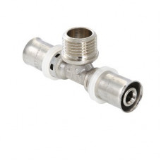 Пресс-фитинг Тройник VALTEC 20х1/2"х20 с наружной резьбой (арт. VTm.233.N.200420) Пресс-фитинг Тройник VALTEC 20х1/2"х20 с наружной резьбой (арт. VTm.233.N.200420)